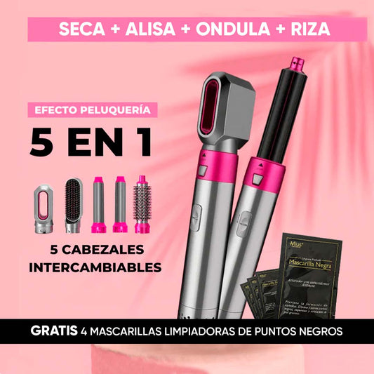 Cepillo Secador - Airstyle 5 en 1 + 4 Mascarillas limpiadoras gratis